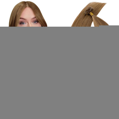Echthaar Extensions Bondings #06 Hellbraun 55cm – 25g