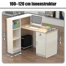 Rezeptionstheke Holz mit Stauraum – 120x60x100cm