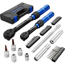 Drehmomentschlüssel Set 50-teilig 1/4" & 3/8" 3-60Nm für Auto & Fahrrad