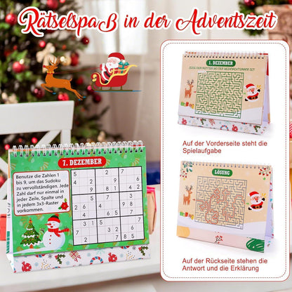 Adventskalender Rätsel für Erwachsene & Kinder – 24 knifflige Spiele