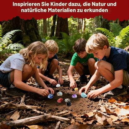 Edelstein Adventskalender 2026 – 24 Natürliche Kristalle für Kinder