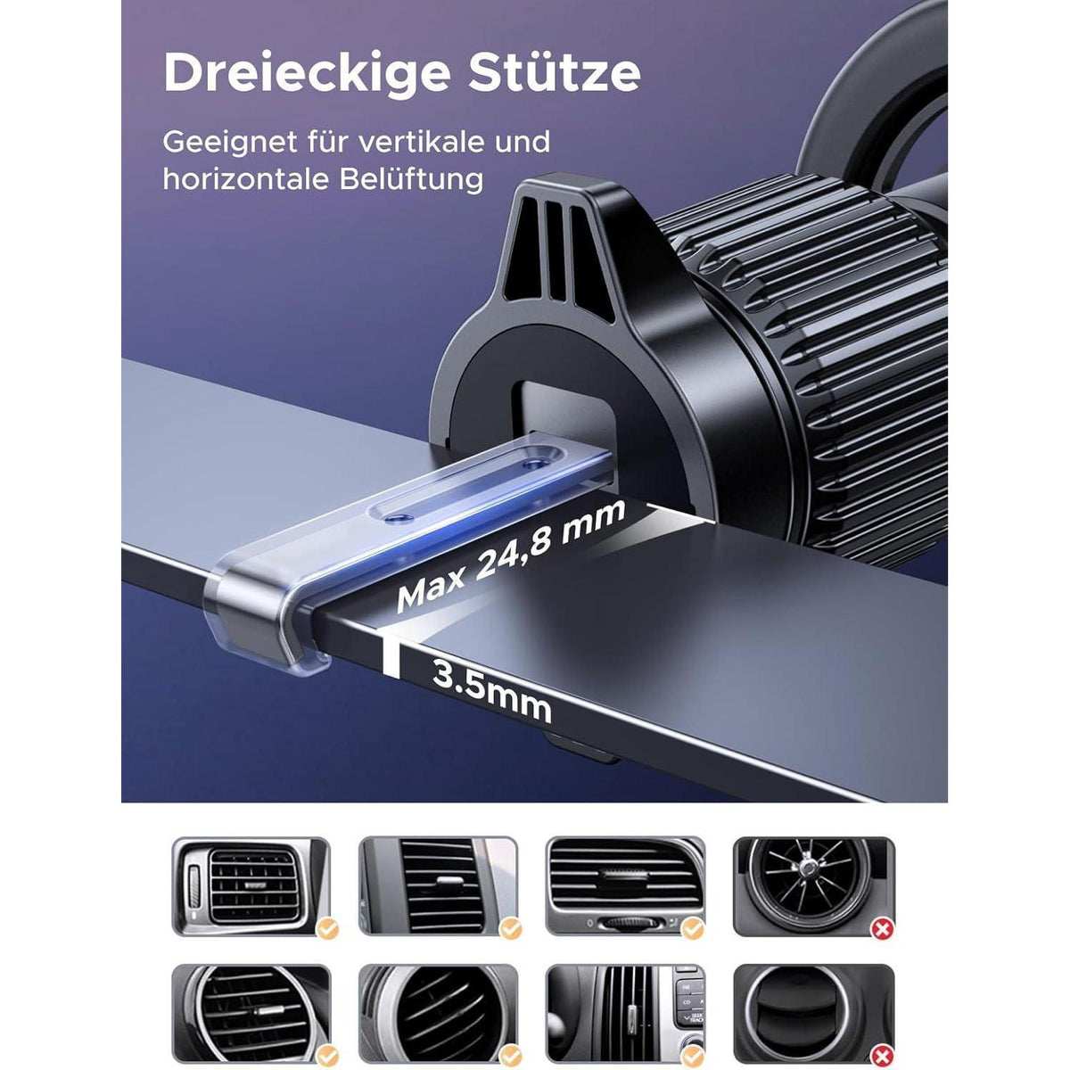 Magsafe Autohalterung 2-in-1 für iPhone 17 16 15 14
