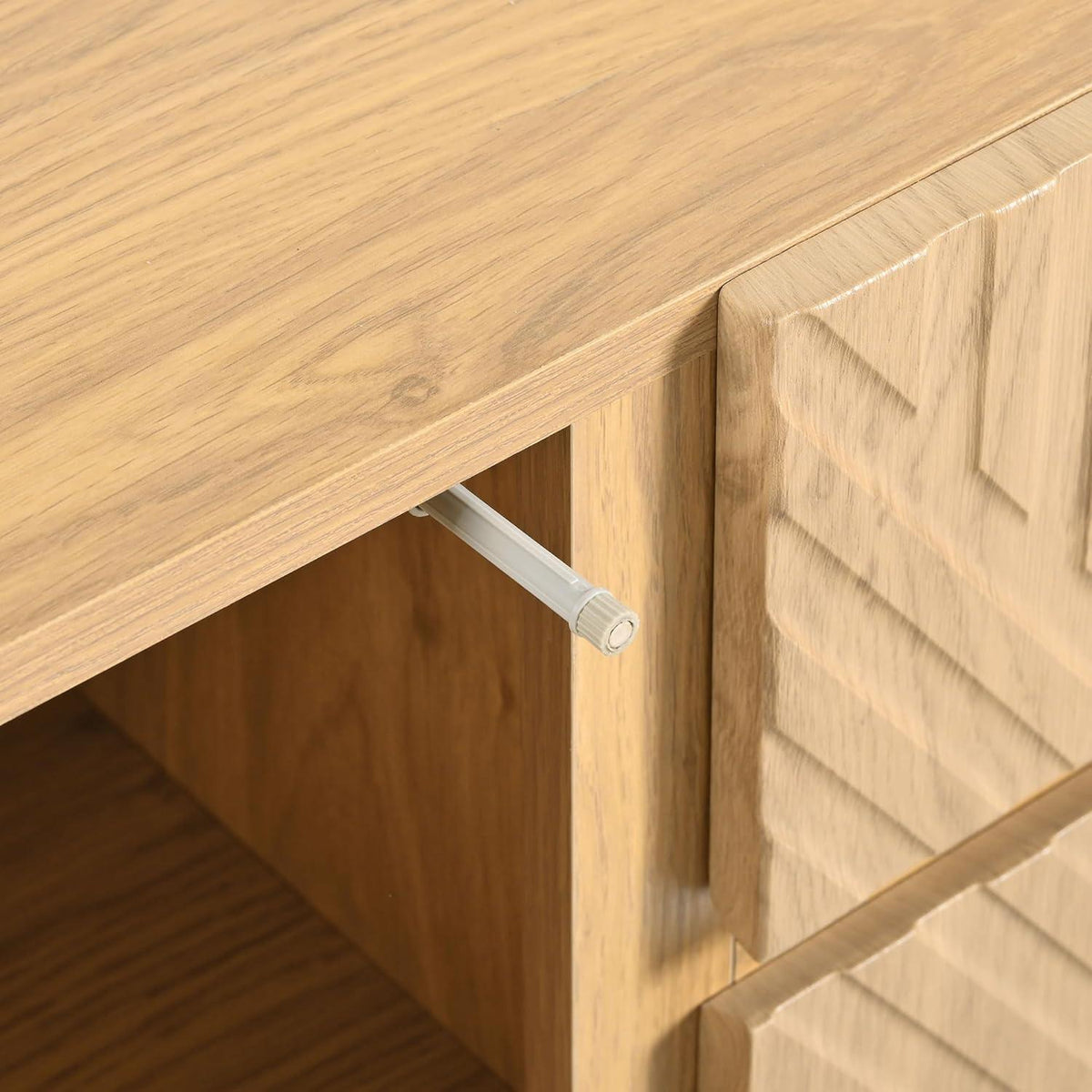 Kommode mit 2 Türen & 3 Schubladen – Modernes Sideboard 150x45x75cm