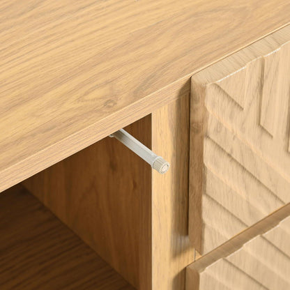 Kommode mit 2 Türen & 3 Schubladen – Modernes Sideboard 150x45x75cm