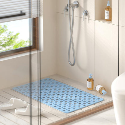 Rutschfeste Badewannenmatte TPE 70x38 cm – Blau