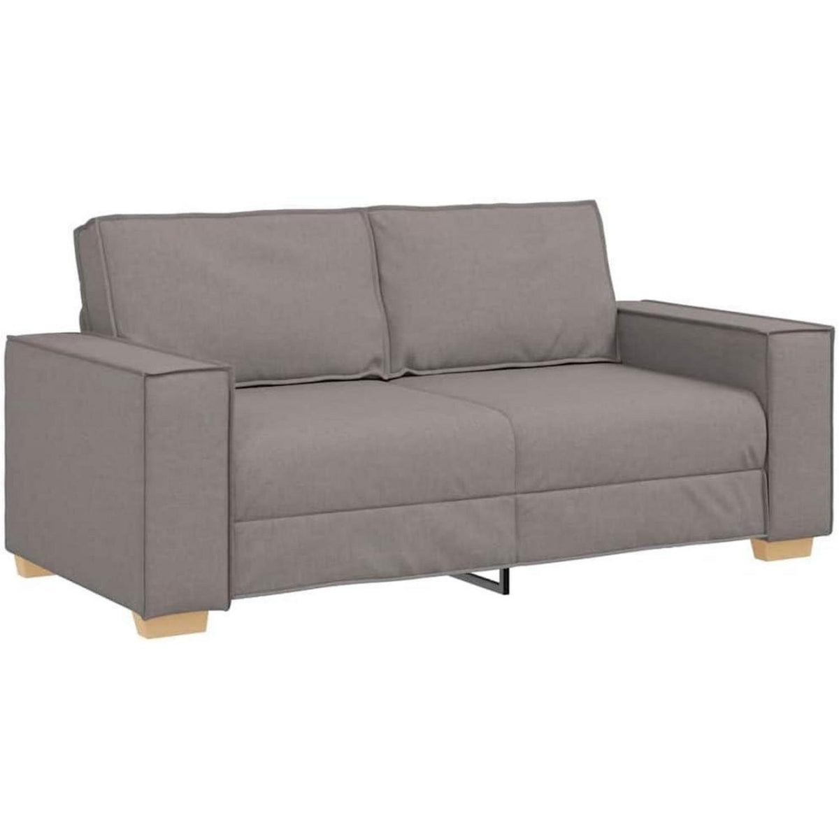 2-Sitzer Sofa Taupe – Bequemes Polstersofa 140 cm