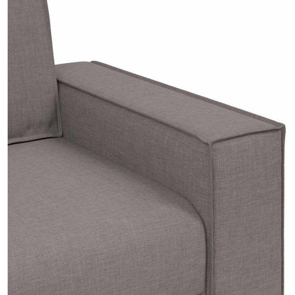 2-Sitzer Sofa Taupe – Bequemes Polstersofa 140 cm