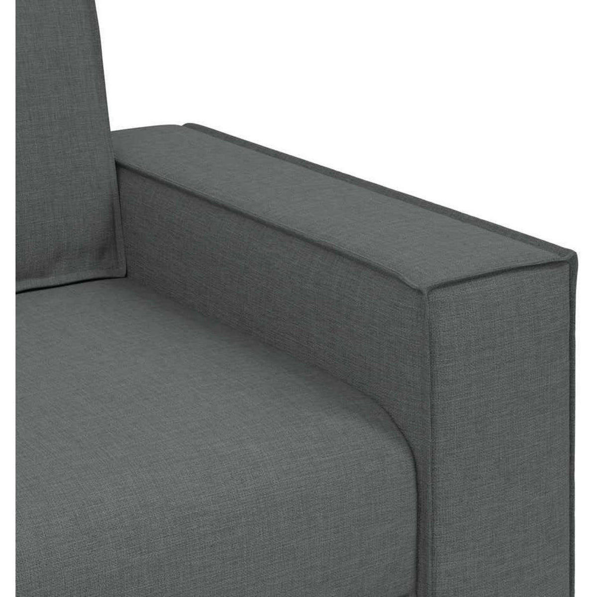 3-Sitzer Sofa Dunkelgrau, 180 cm – Bequemes Polstersofa