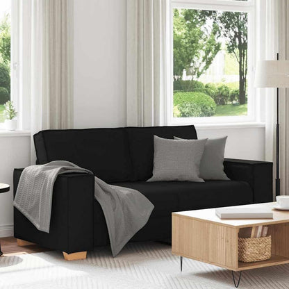 2-Sitzer Schlafsessel Schwarz – Bequemes Stoffsofa 140cm