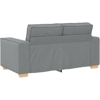 2-Sitzer Schlafsessel Hellgrau – Bequemes Sofa mit Bettfunktion