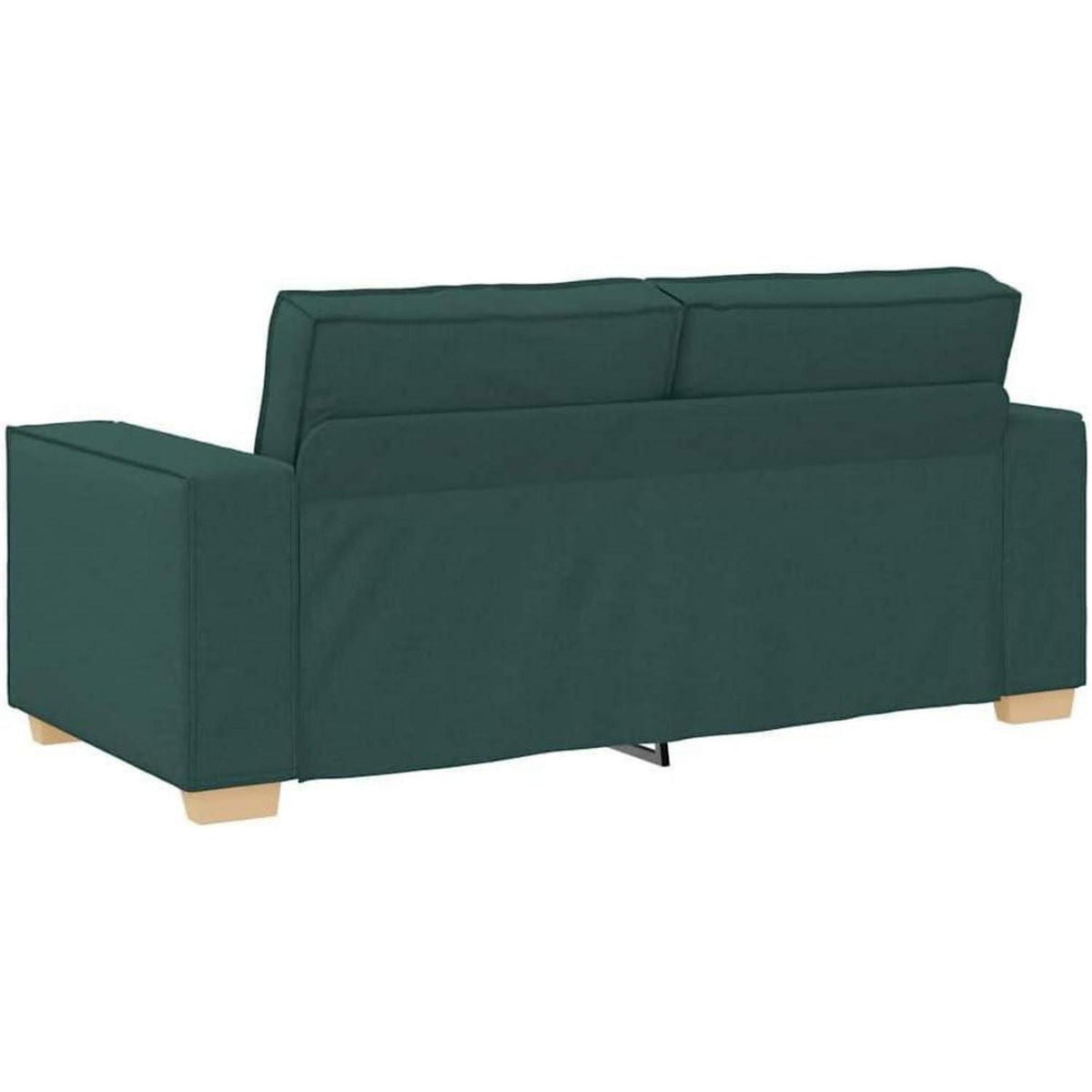2-Sitzer Sofa Dunkelgrün – Gemütliches Stoffsofa 140 cm