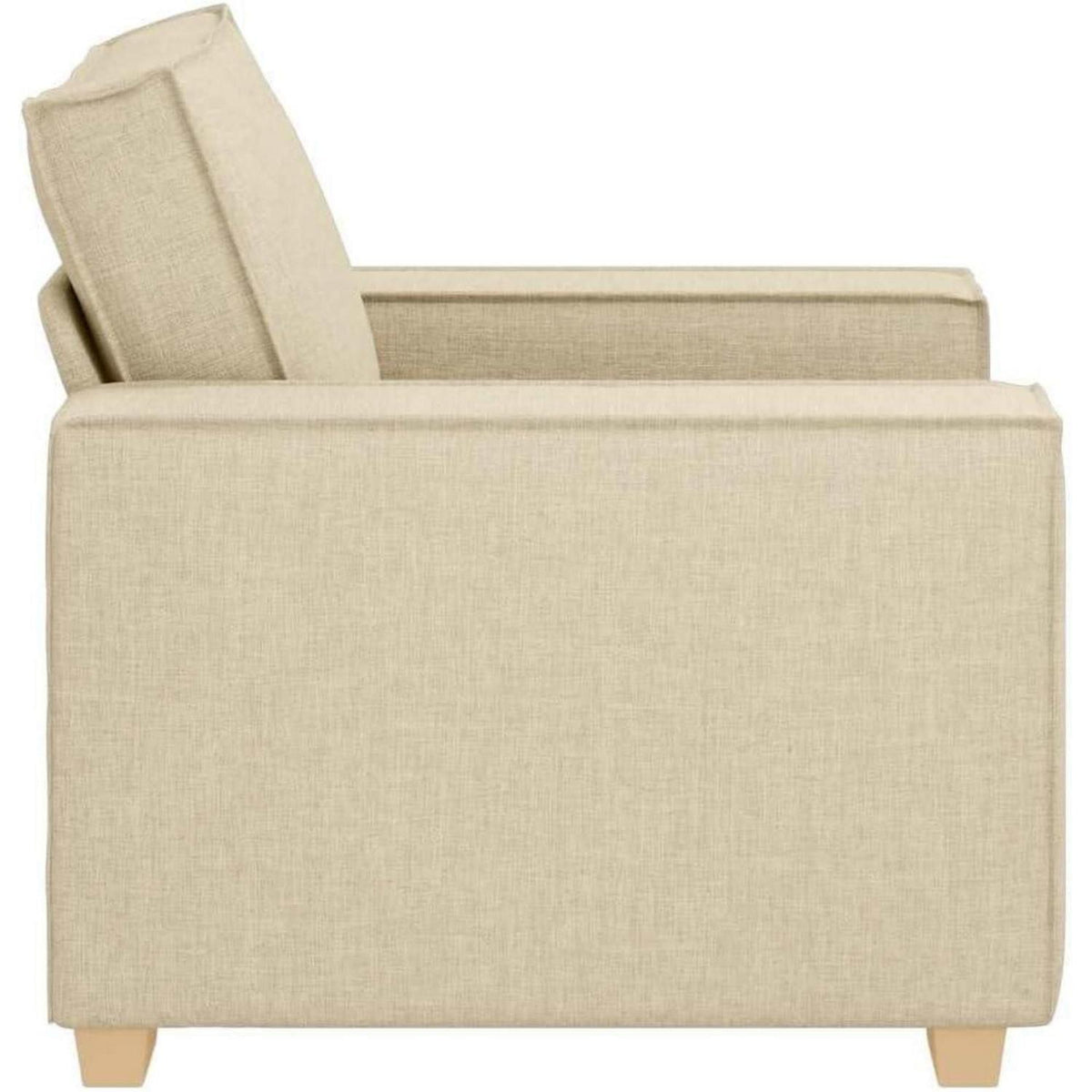 Creme Mini Sofa 60 cm – Bequemer Stoff-Sessel für Wohnzimmer