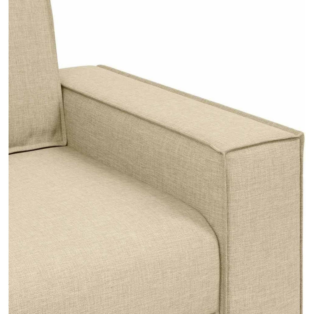 Creme Mini Sofa 60 cm – Bequemer Stoff-Sessel für Wohnzimmer