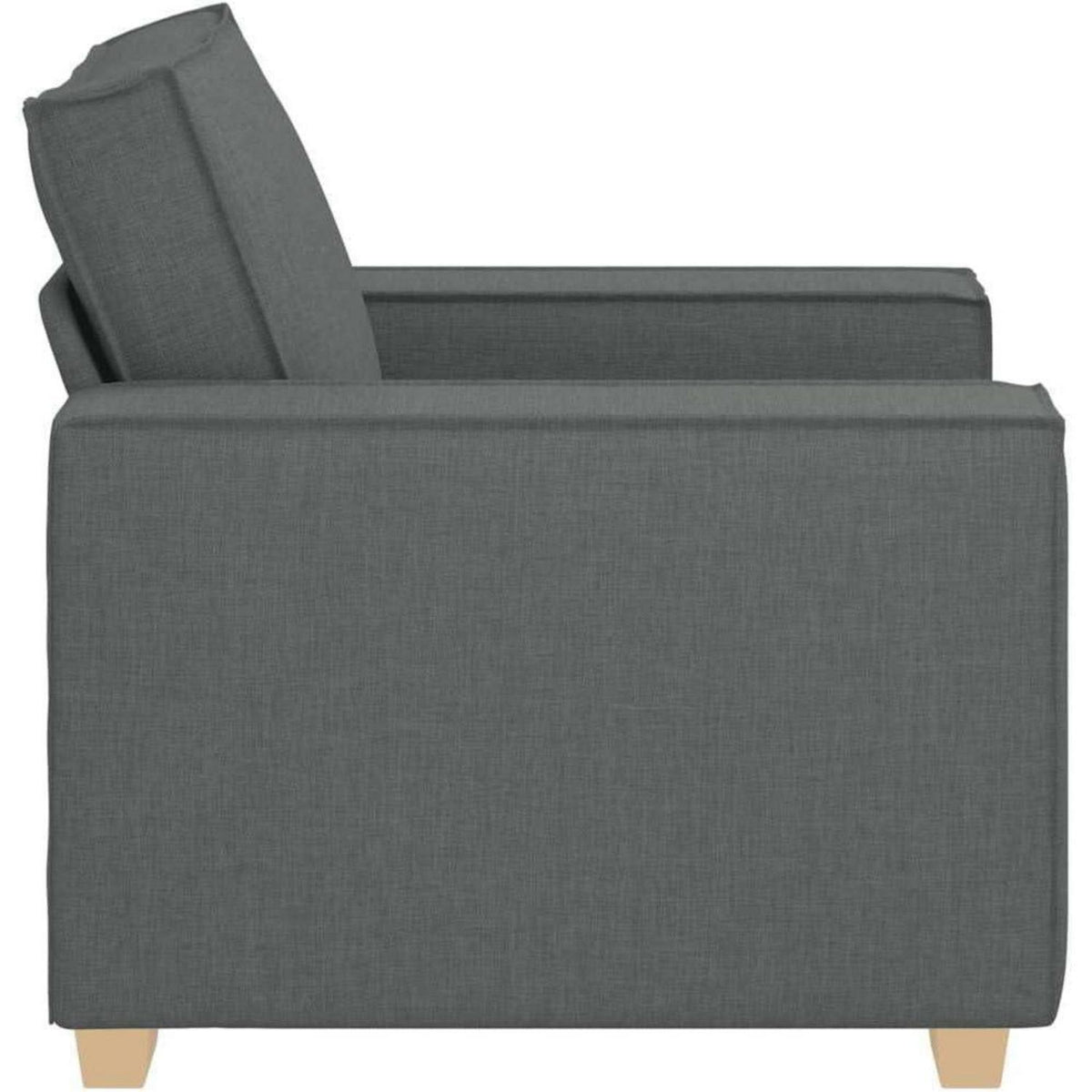 Dunkelgrauer Stoffsofa Stuhl – Modernes Couch für Wohnzimmer