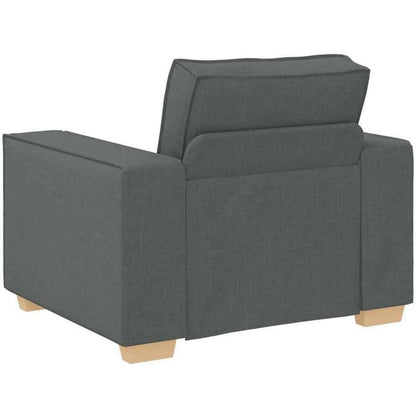 Dunkelgrauer Stoffsofa Stuhl – Modernes Couch für Wohnzimmer