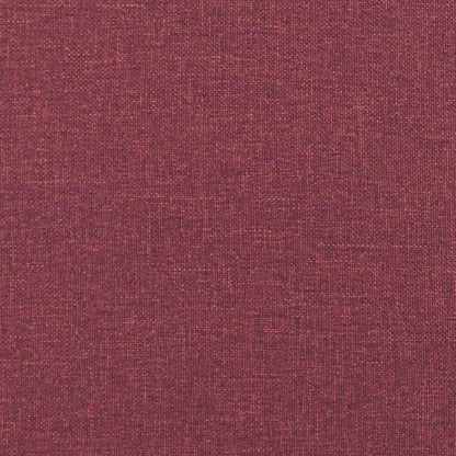 2-Sitzer Sofa Weinrot – Bequeme Stoff Couch 120cm