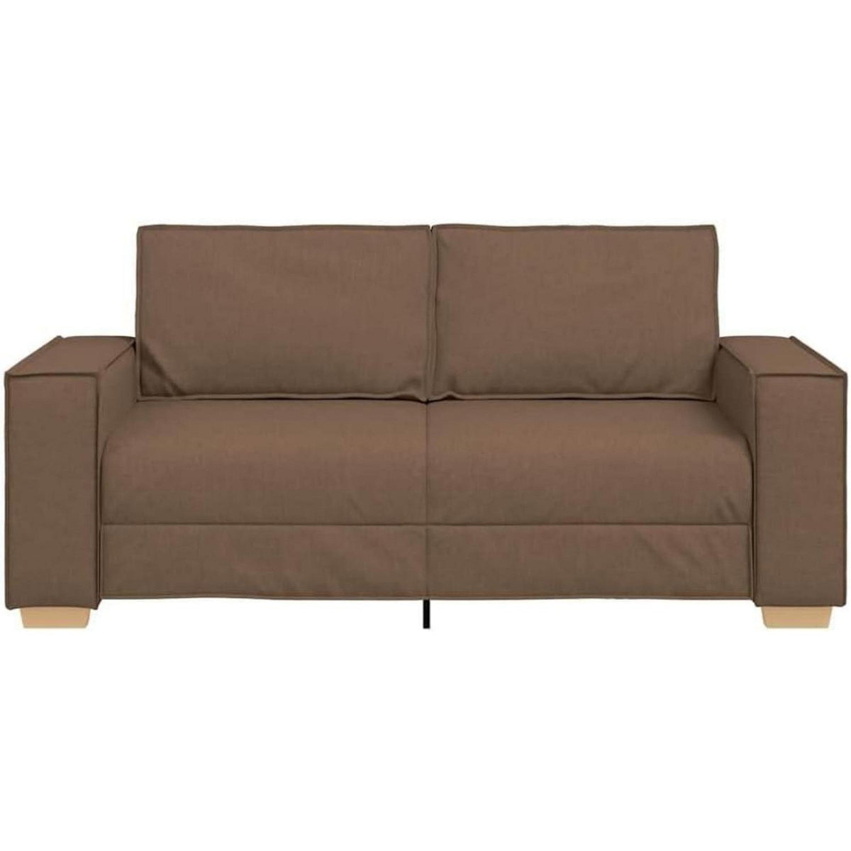 2-Sitzer Schlafsofa Braun – Bequemes Stoffsofa 140cm