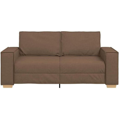2-Sitzer Schlafsofa Braun – Bequemes Stoffsofa 140cm