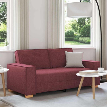 2-Sitzer Sofa Weinrot, 140 cm – Bequemes Polstersofa