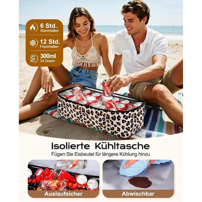 XXL Strandtasche Familie mit Kühltasche & Reißverschluss