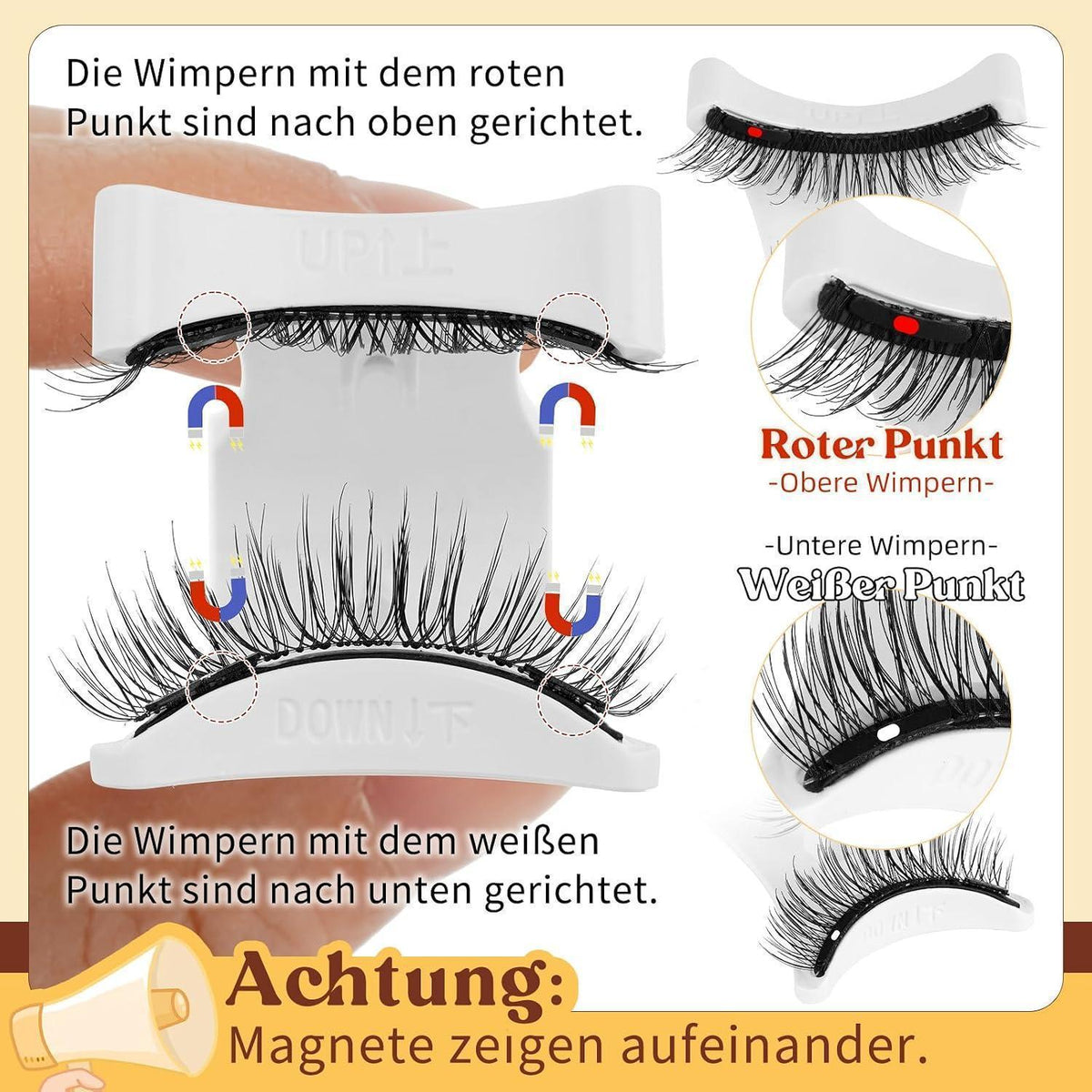 Magnetische Wimpern Set ohne Kleber – Natürlicher Look