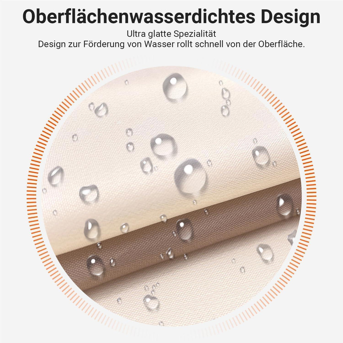 Duschvorhang Beige Streifen 160x180 cm Textil Wasserabweisend Beschwert