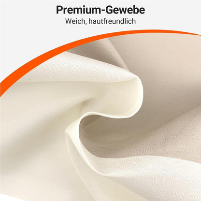 Duschvorhang Beige Streifen 160x180 cm Textil Wasserabweisend Beschwert