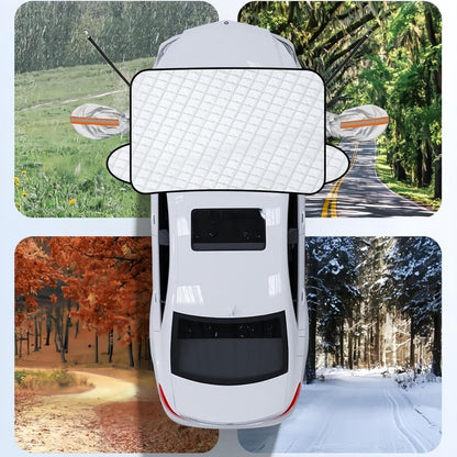 Auto Frontscheibenabdeckung Winter Frostschutz Schnee Schutz Folie