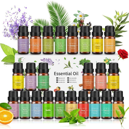 Ätherische Öle Set 24x10ml | 100% Naturrein für Diffuser & Spa