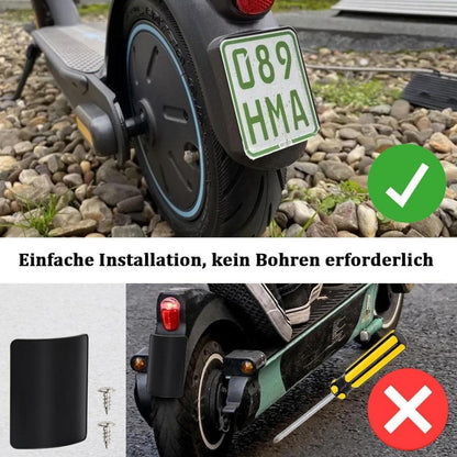 3x Klett Kennzeichenhalter E-Scooter | Reißfest & Wetterfest