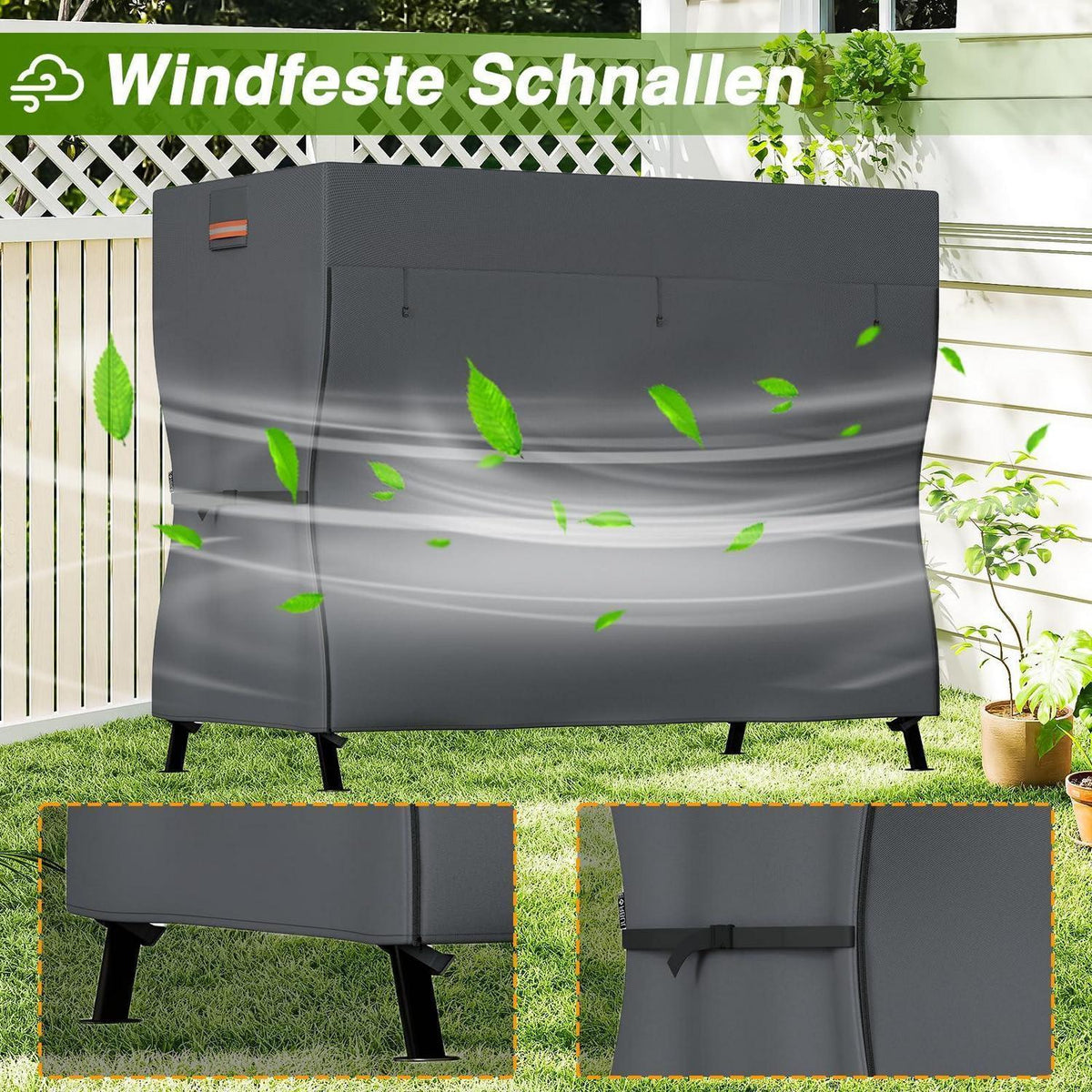 Hollywoodschaukel Abdeckung 3-Sitzer – Wasserdicht & UV-Schutz