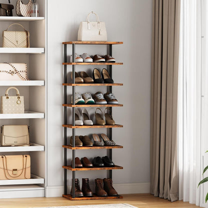 Vertikales Schuhregal 8-lagig – Schuhablage für Flur & Eingang