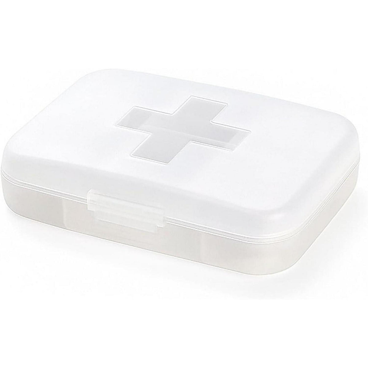 Wöchentliche Pillendose 7 Tage, 6 Fächer, Weiß