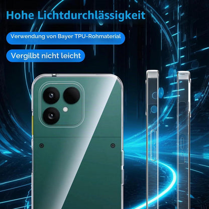 Fairphone 6 Hülle Transparent + Schutzfolie, Anti-Kratzer