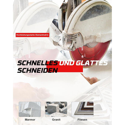 Diamanttrennscheibe Ø 350mm Nassschnitt für Fliesen, Stein, Beton