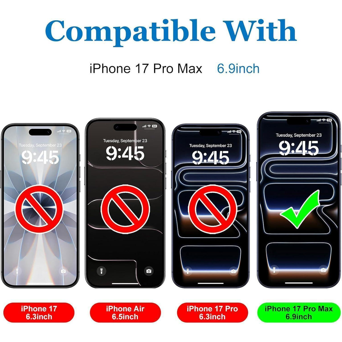 Matt Displayschutzfolie iPhone 17 Pro Max – Entspiegelt & Blasenfrei