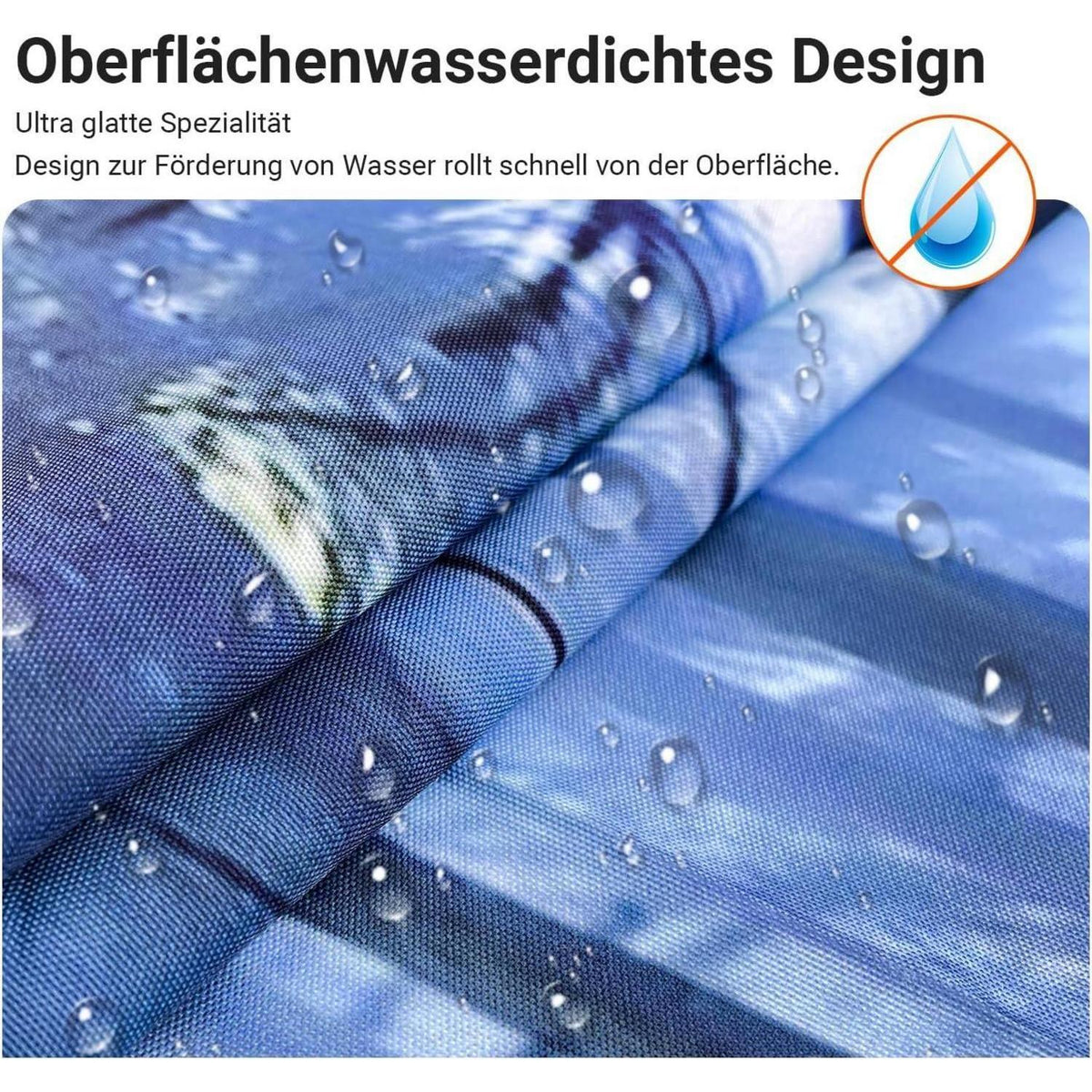 Duschvorhang 120x200 cm Wald Dschungel, Wasserabweisend, Waschbar