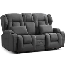 2-Sitzer Relaxsessel mit Liegefunktion & Kinosofa Grau