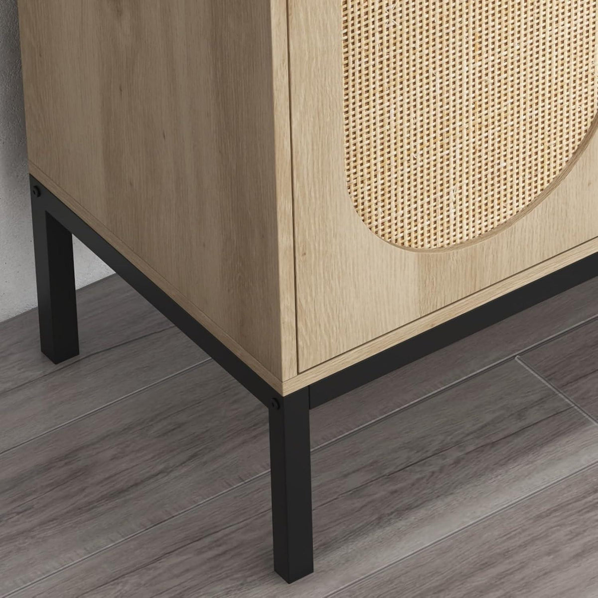 Sideboard Rattan Braun 80x40x82 cm – Schrank mit Stauraum