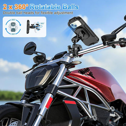 Wasserdichte Handyhalterung Motorrad 720° Drehbar