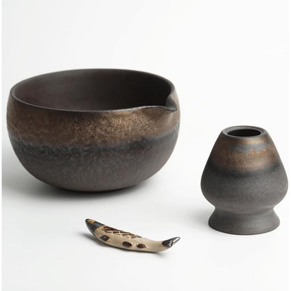Matcha Set 8-teilig mit Bambus Schneebesen & Schale