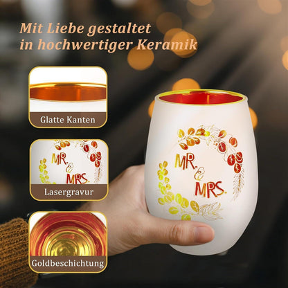 Windlicht "Mr & Mrs" – Romantisches Hochzeitsgeschenk für Paare