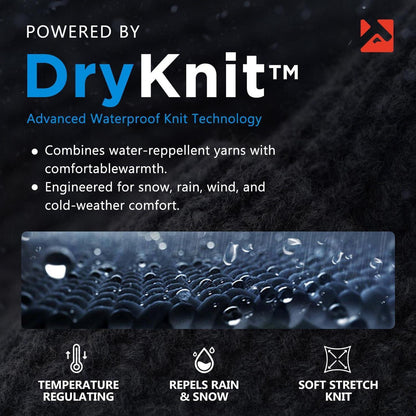 Wasserdichte Thermomütze mit Ohrenklappen – Merino-Wolle Grau XL-XXL
