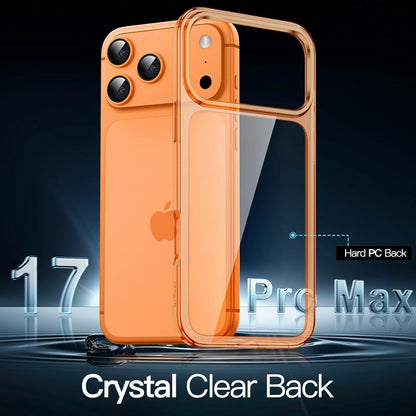 iPhone 17 Pro Max Hülle transparent orange, stoßfest