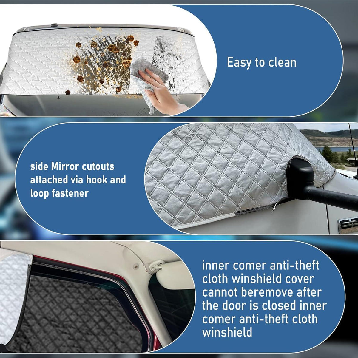 Windschutzscheibenabdeckung Opel Vivaro 2001-2014 Frost Schnee Schutz