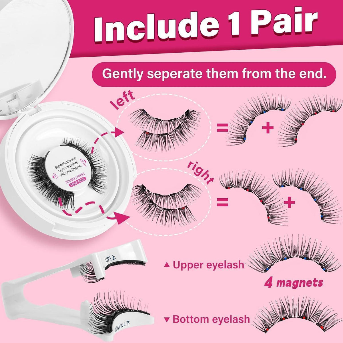 Magnetische Wimpern – Kein Kleber, Wiederverwendbar & Natürlich