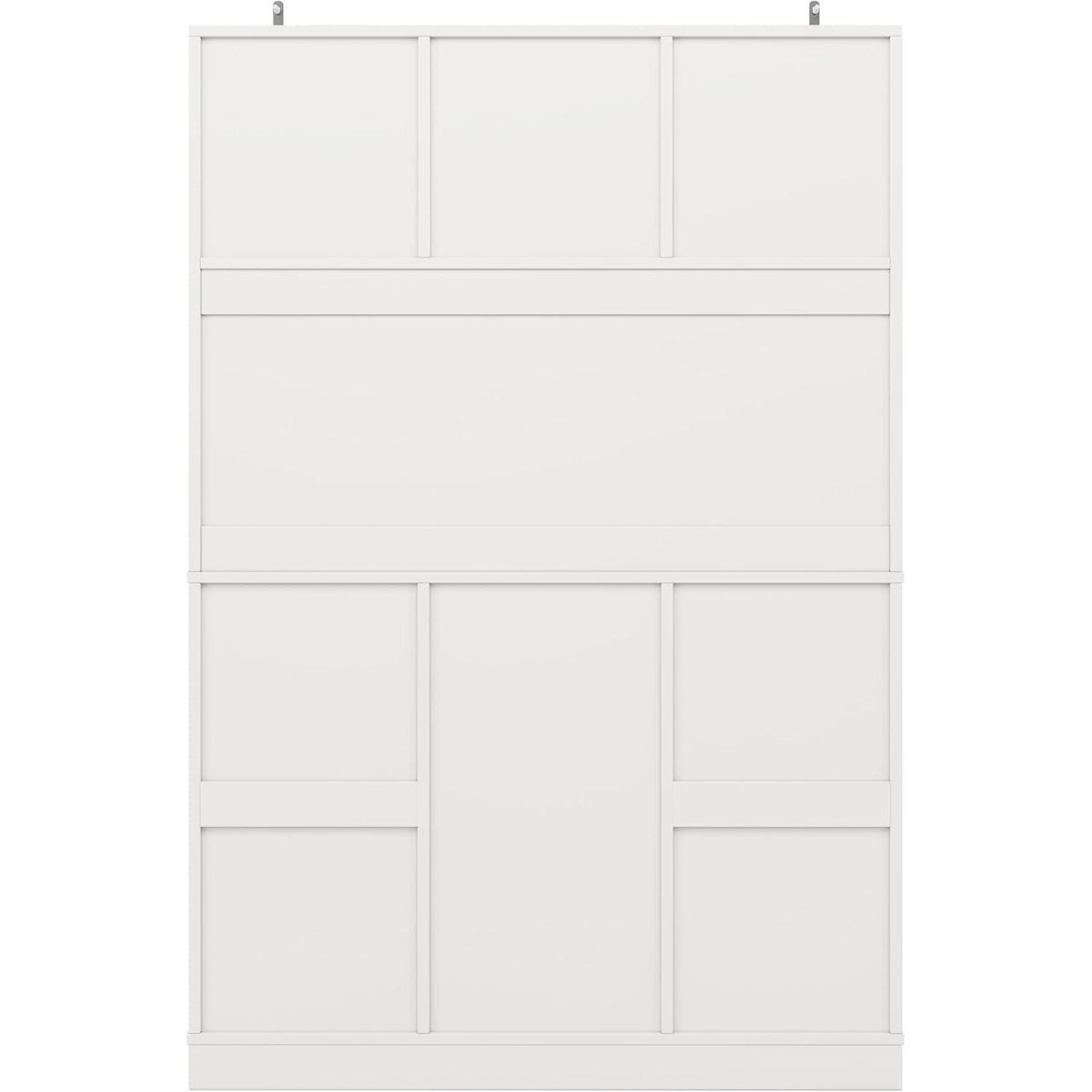 Küchenschrank Weiß mit Weinregal & Verstellbaren Ablagen (120x40x188cm)