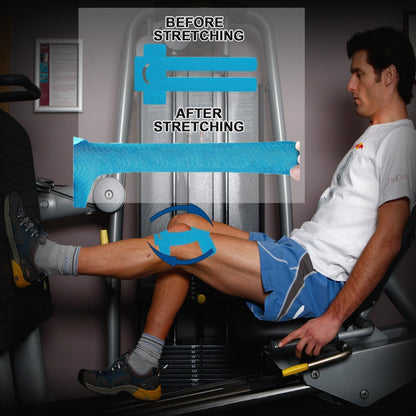 8x Knie Knieschoner Tape Vorgeschnitten – Sport Tape für Knieschmerzen