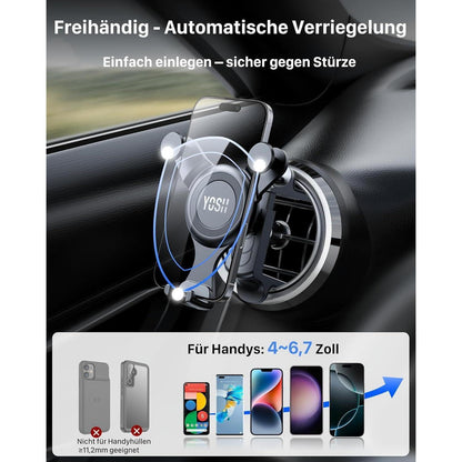 Handyhalterung für Mercedes A/B/C/V/CLA – Rund Lüftung