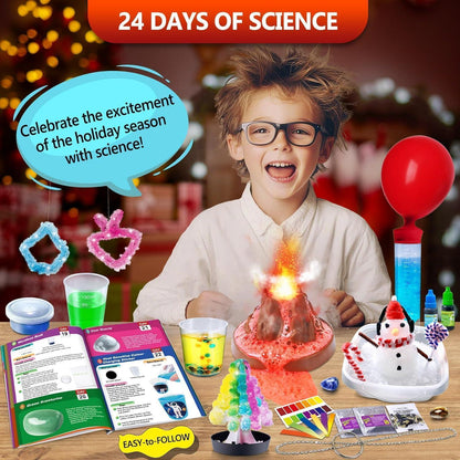 Adventskalender Experimente für Kinder - 24 tägliche Wissenschaftsprojekte